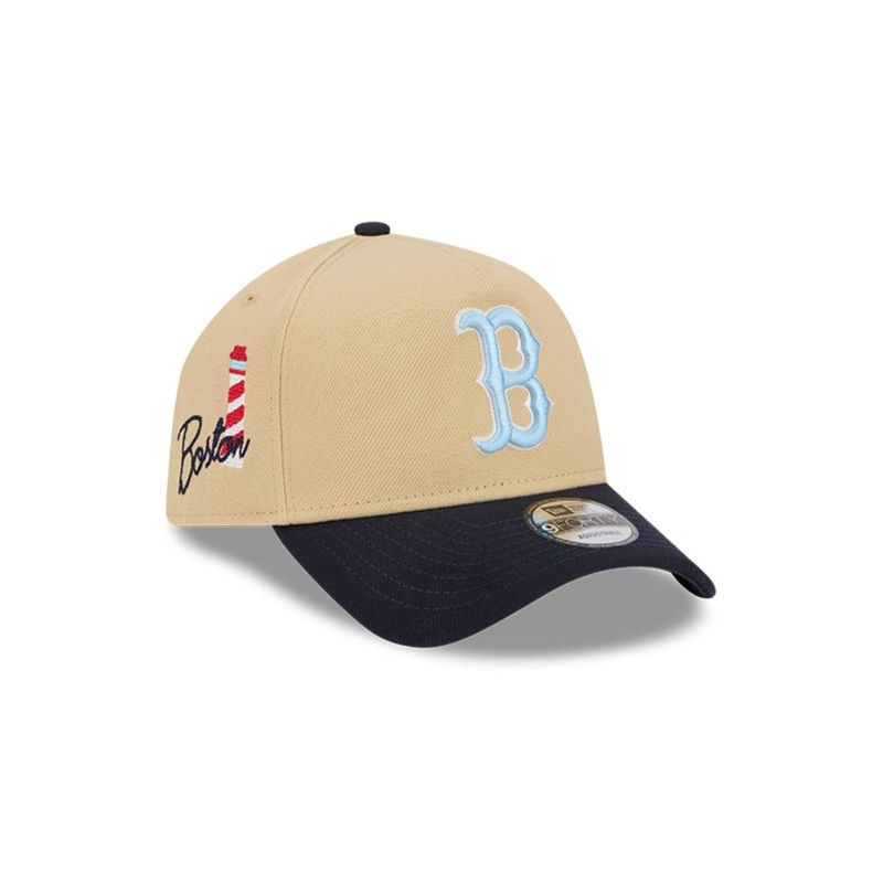 NEW ERA - Gorro 9forty MLB Boston Red Sox City Sidepatch Light Beige