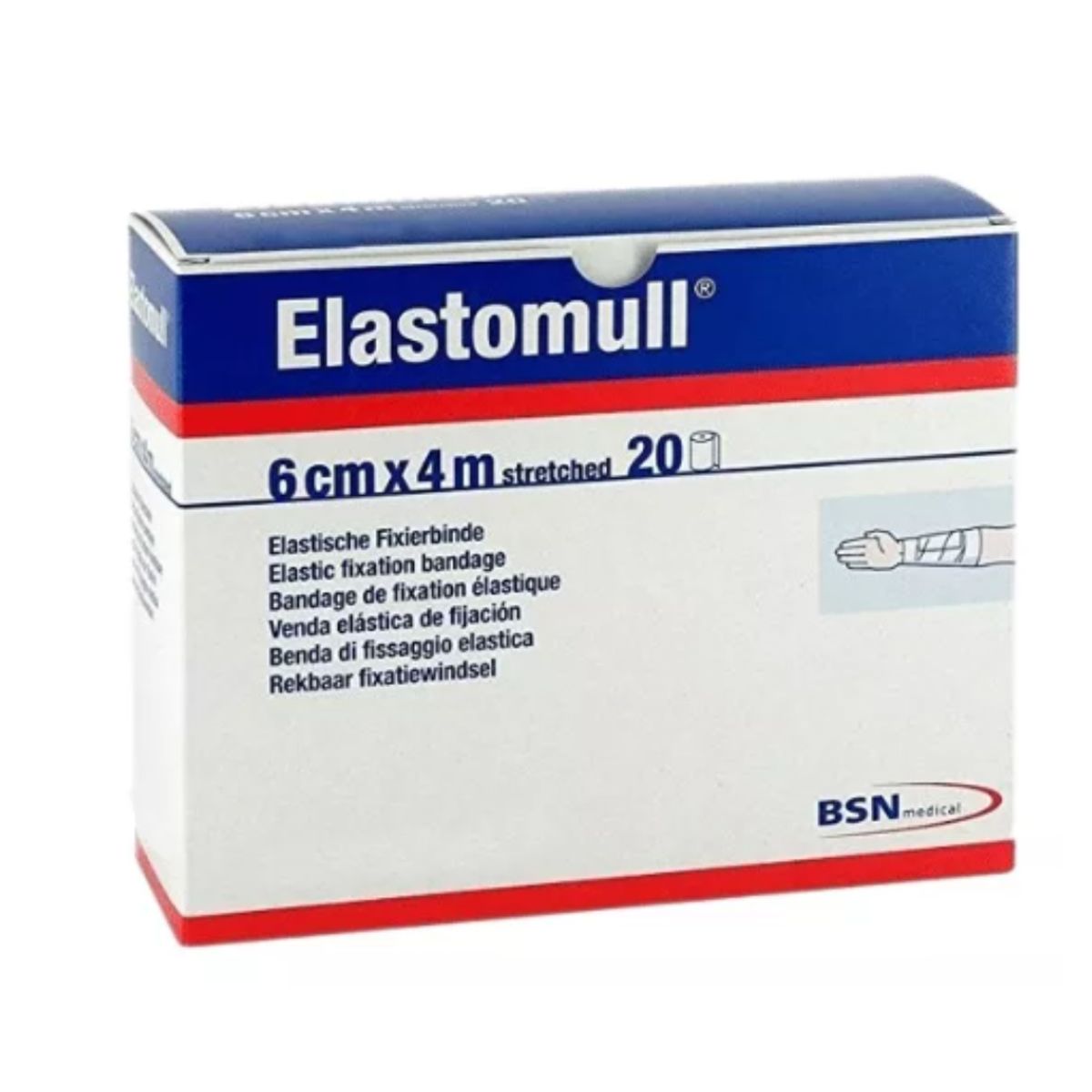 BSN MEDICAL - ELASTOMULL 6cm x 4m, caja 20 unidades