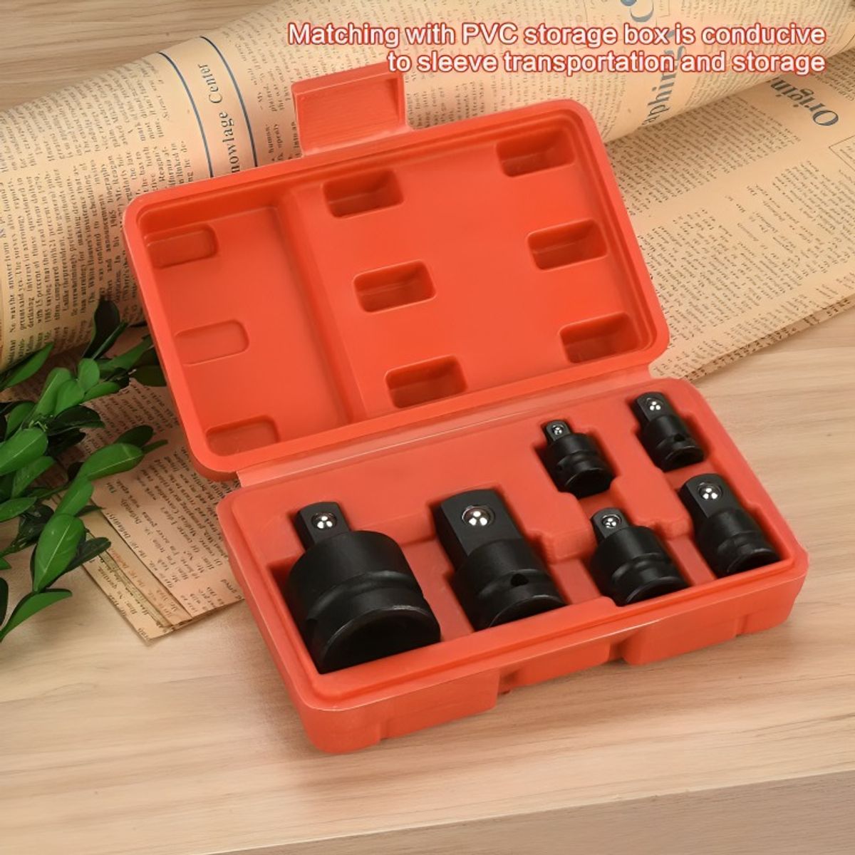 OEM - Juego De Dados Adaptador Y Reductor De Impacto 6 Pzas