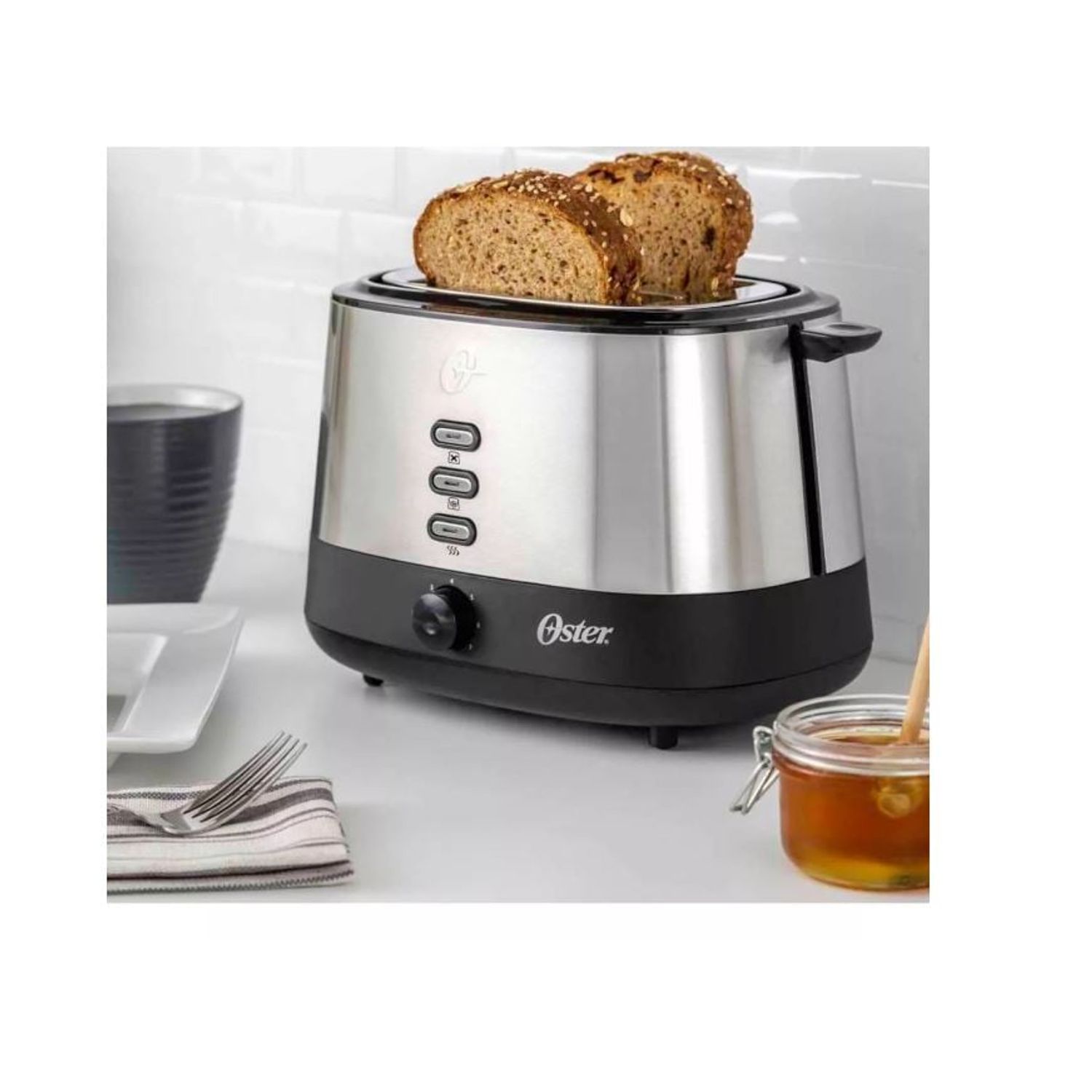 Tostador Oster Tostadora Electrica Acero Inoxidable Tostadora