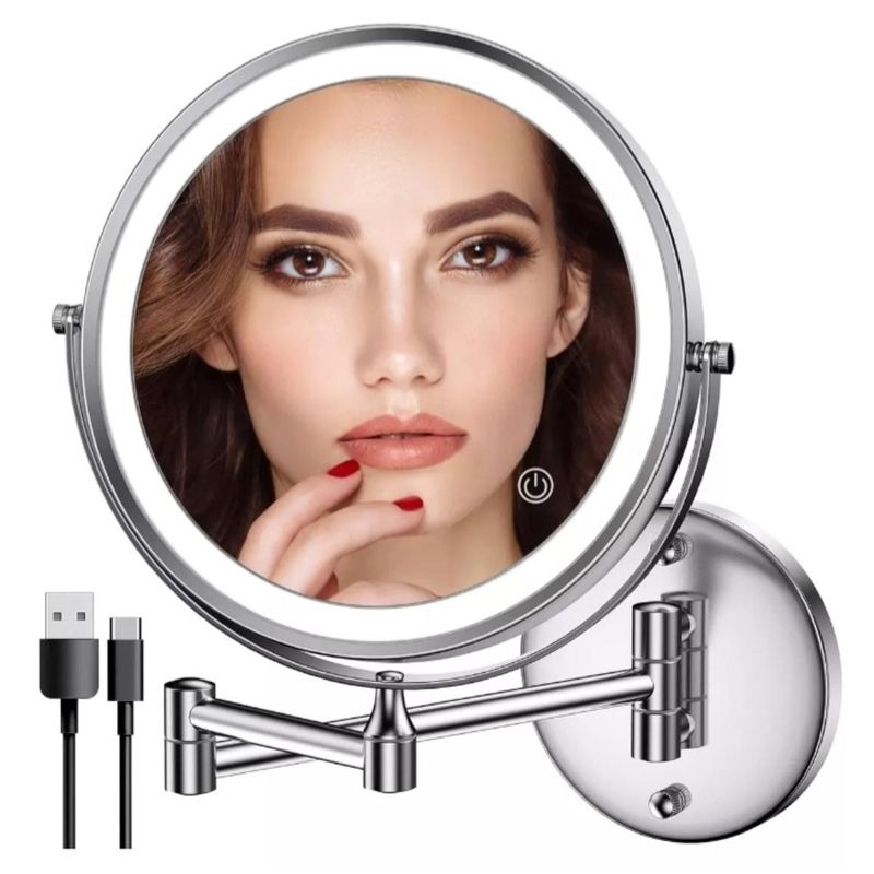 GENERICO - Espejo de pared con led carga Usb