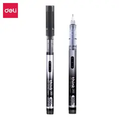 DELI - Pack 24 Lápiz Rollerball Punta Fina 05 mm Tinta Negra