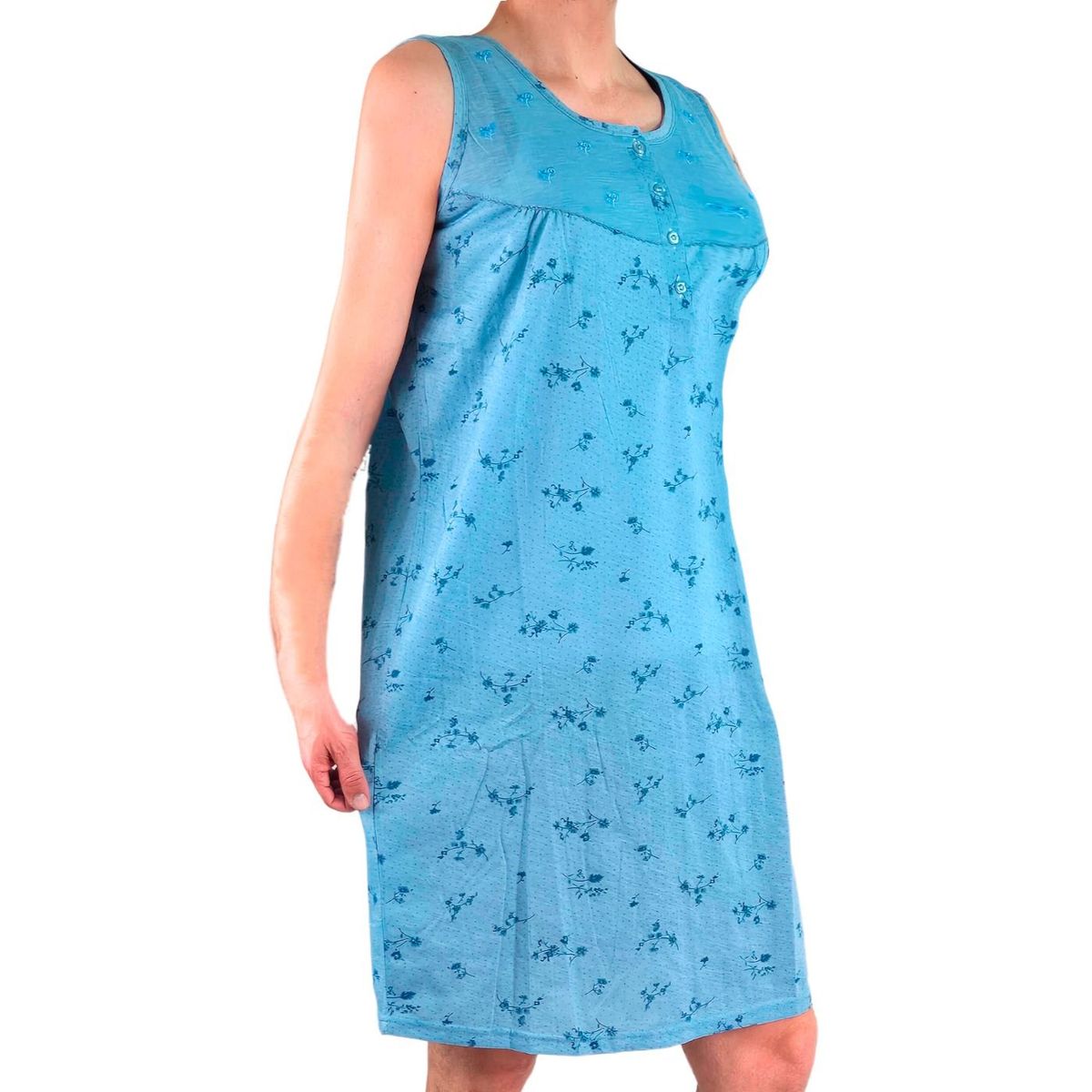 LIKE SHOP - Conjunto Camisa Dormir Más Bata Mujer Calidad Premium 532