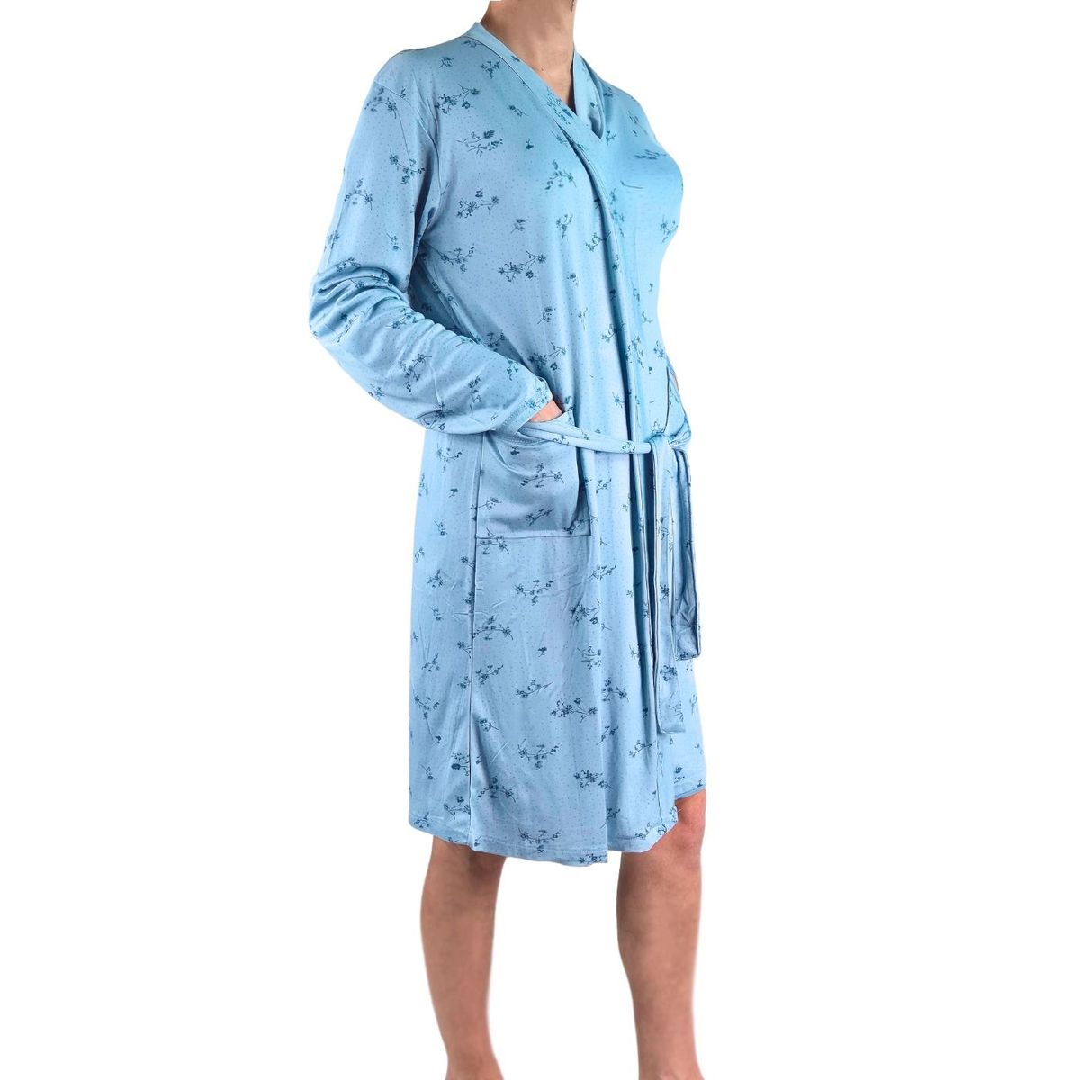 LIKE SHOP - Conjunto Camisa Dormir Más Bata Mujer Calidad Premium 532