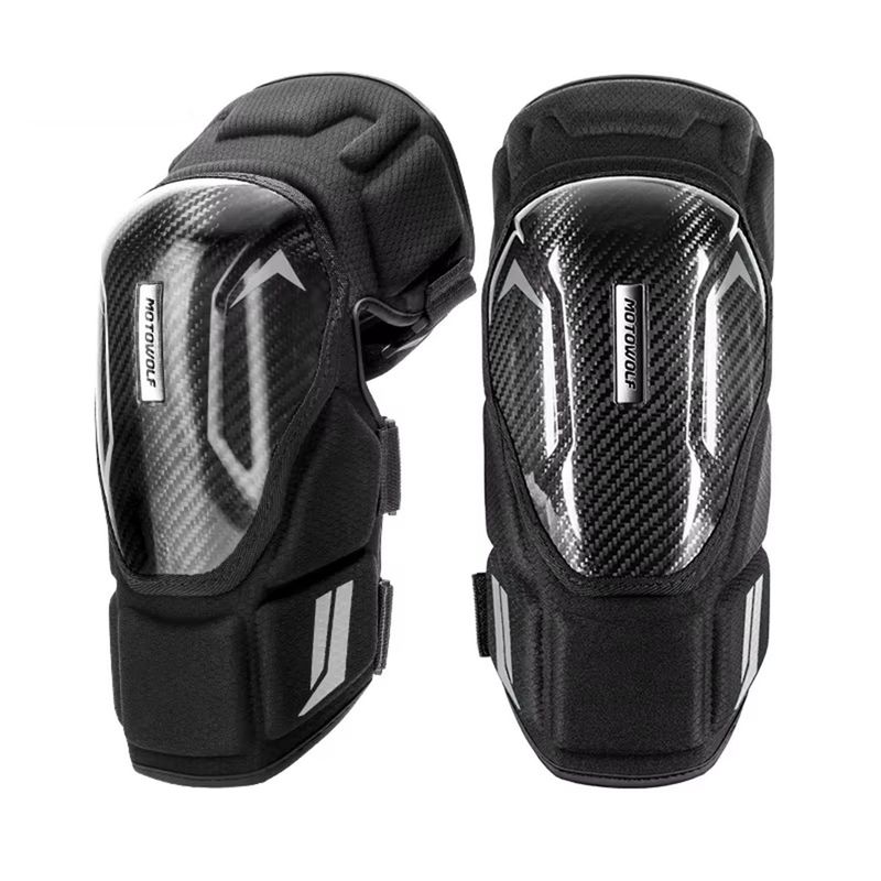 MOTOWOLF - Rodilleras Para Motociclismo fibra de carbono Motowolf 1037