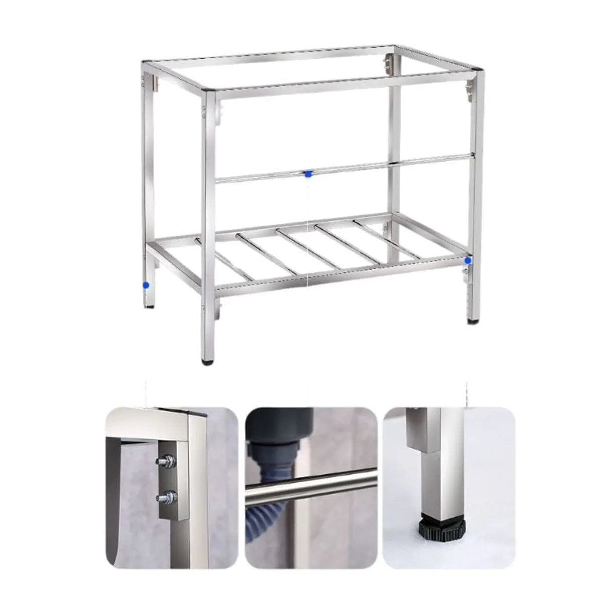 CRUSEC - Lavaplatos Doble Moderno Funcional Acero Inoxidable