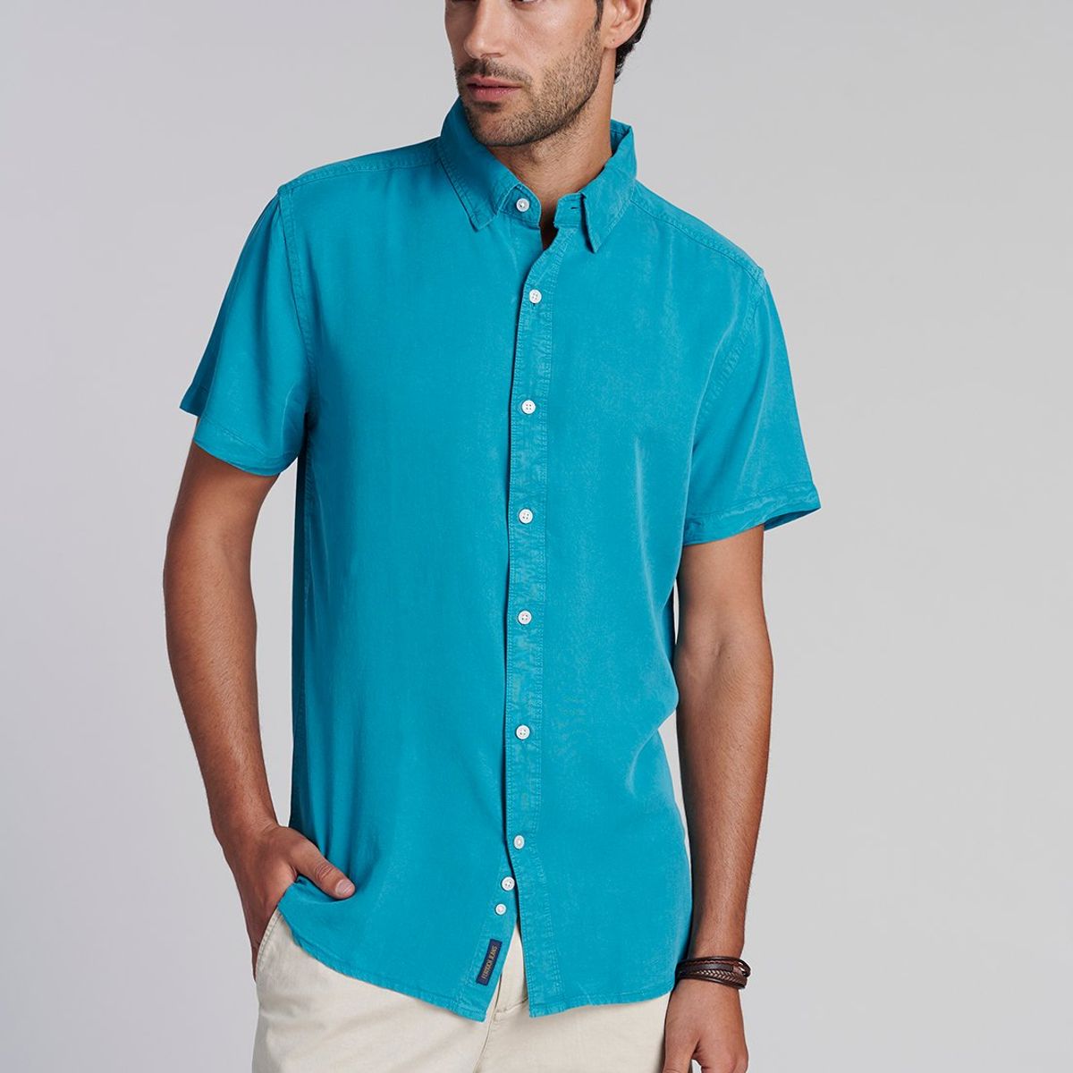 FEROUCH - Camisa Sport Lyocell Fj Verde Ferouch