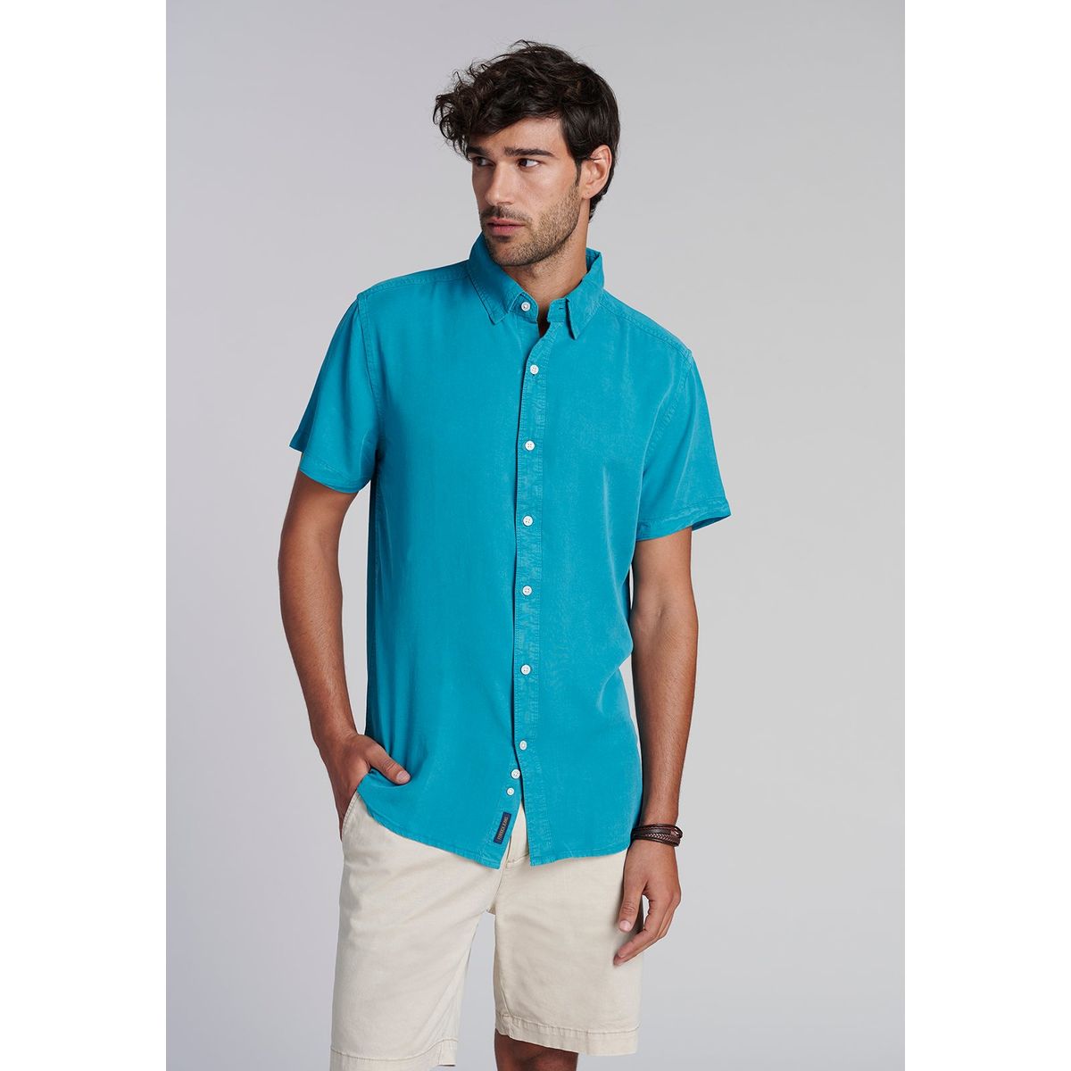 FEROUCH - Camisa Sport Lyocell Fj Verde Ferouch