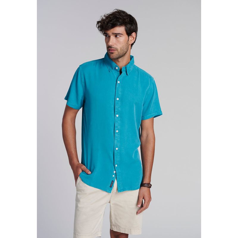 FEROUCH - Camisa Sport Lyocell Fj Verde Ferouch_.