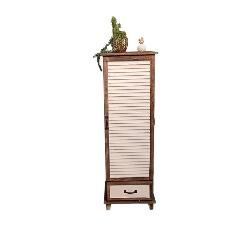 GENERICO - GABINETE MADERA PUERTA CELOSIA UN CAJON