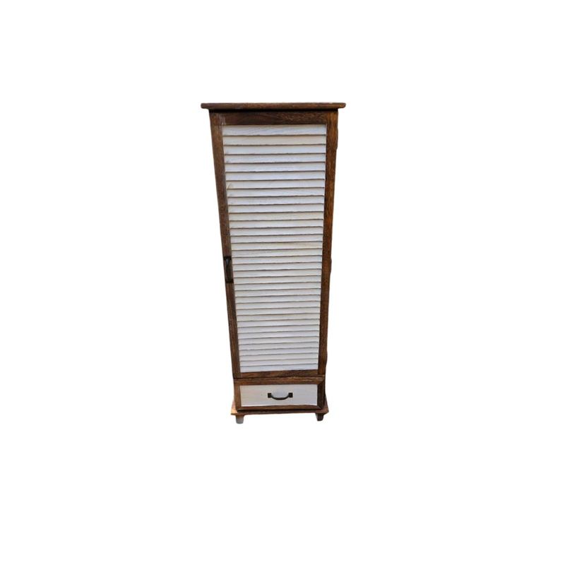 GENERICO - GABINETE MADERA PUERTA CELOSIA UN CAJON