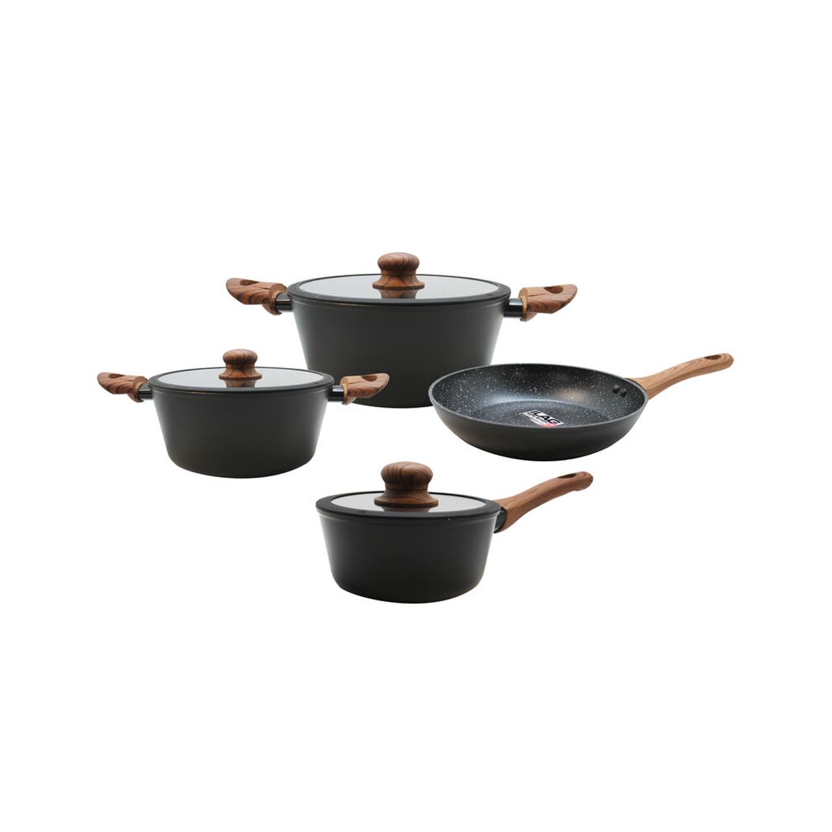 KEEP - Batería De Cocina Keep Ollas Antiadherentes Granito Fundido