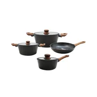 Batería De Cocina Ollas Antiadherentes Granito Fundido