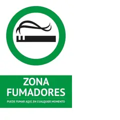 GENERICO - Letrero Zona De Fumadores 30x20cm Trovicel