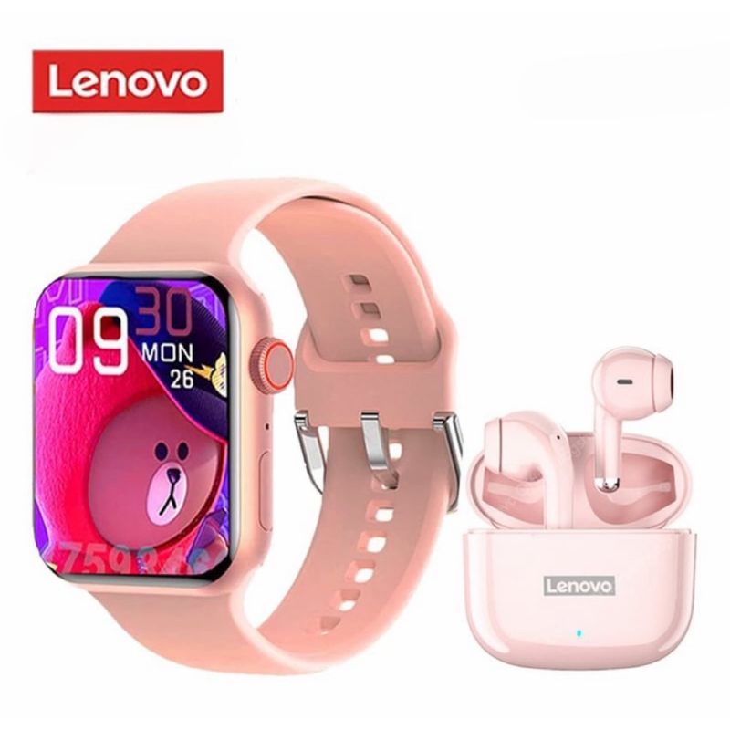 LENOVO - Audífonos Lenovo LP40 Pro TWS & Toumi Watch S9 Pro - Rosa