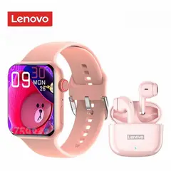 LENOVO - Audífonos LP40 Pro TWS & Toumi Watch S9 Pro - Rosa