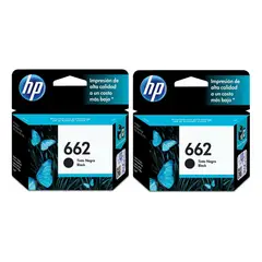 HP - Pack 2 Cartuchos 662 Negro Originales