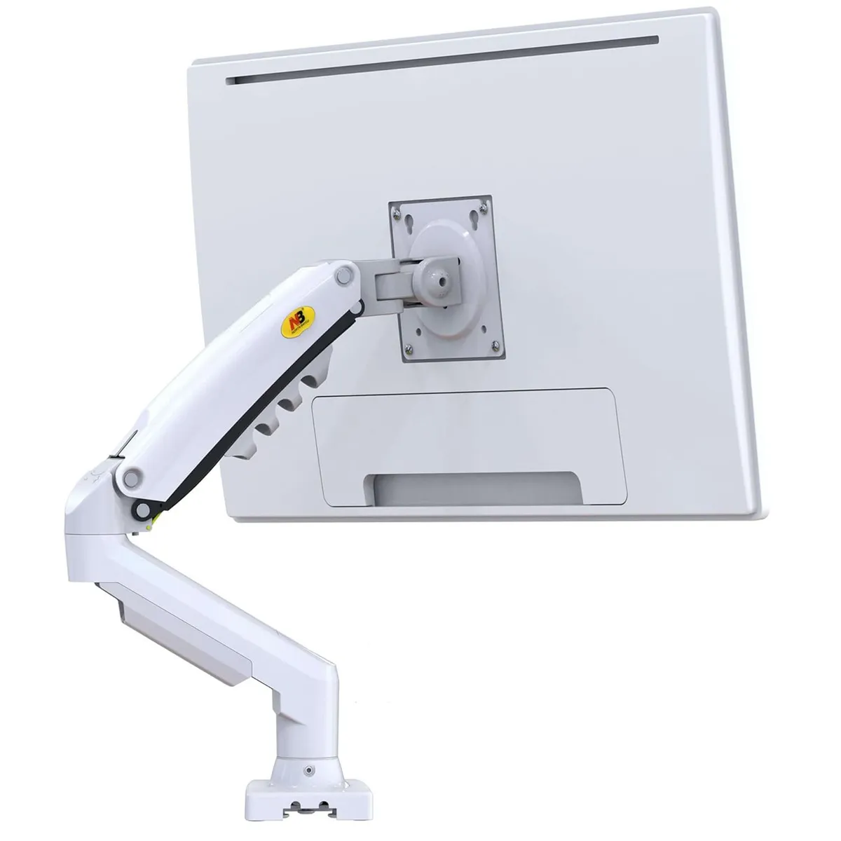 NB NORTH BAYOU - Soporte Monitor Blanco Articulado Giratorio Escritorio