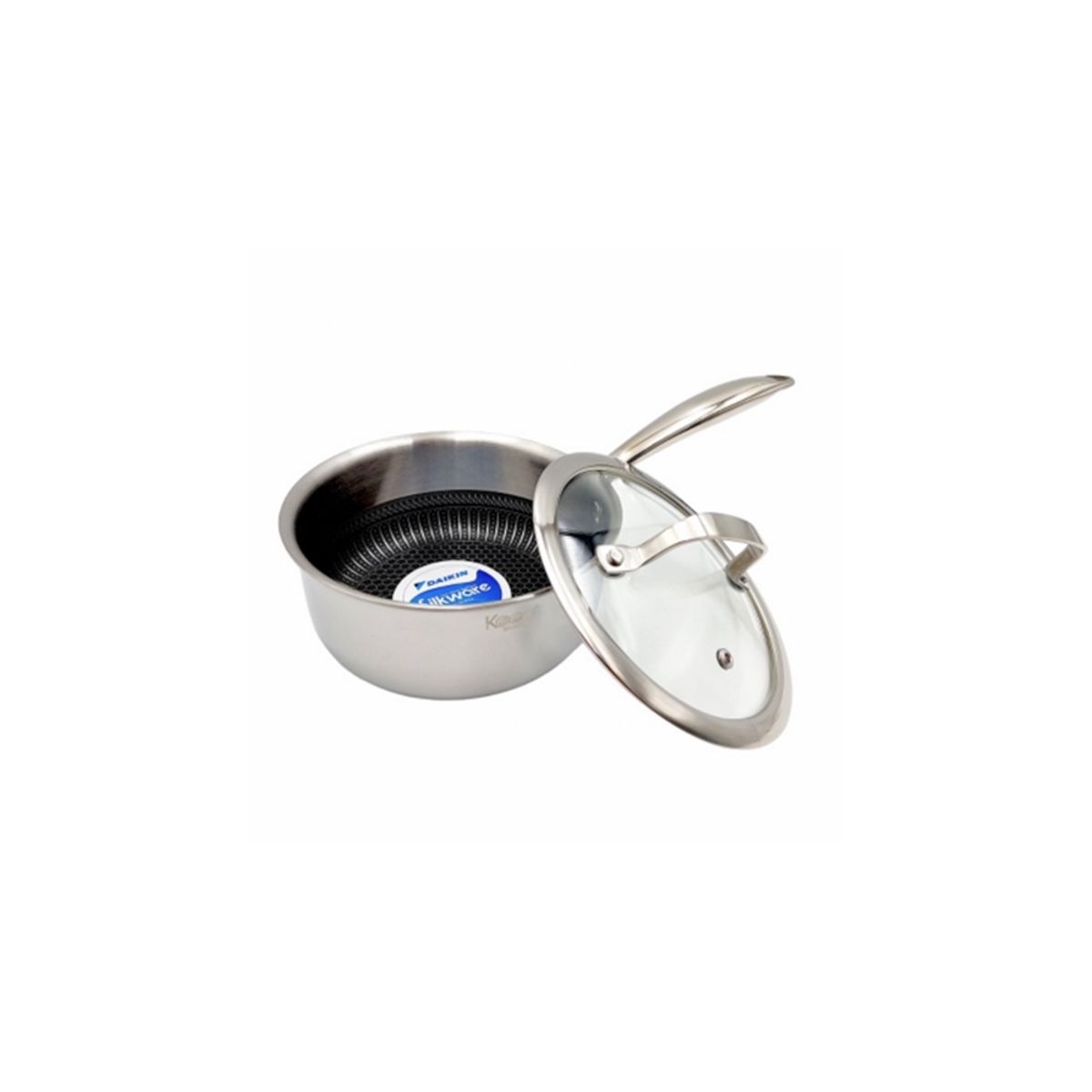 KEEP - Cacerola Antiadherente Con Tapa Keep Acero Inox Cocina 16cm