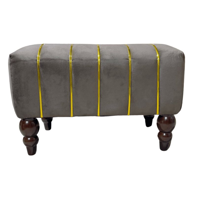 GENERICO - Banqueta Kenia Chocolate Felpa 60x40x45 Rimar