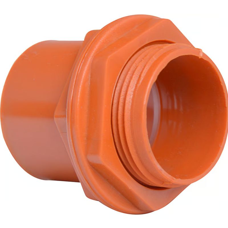 GENERICO - Terminal He Pvc Conduit Con Tuerca 20mm Hoffens Pack 5und
