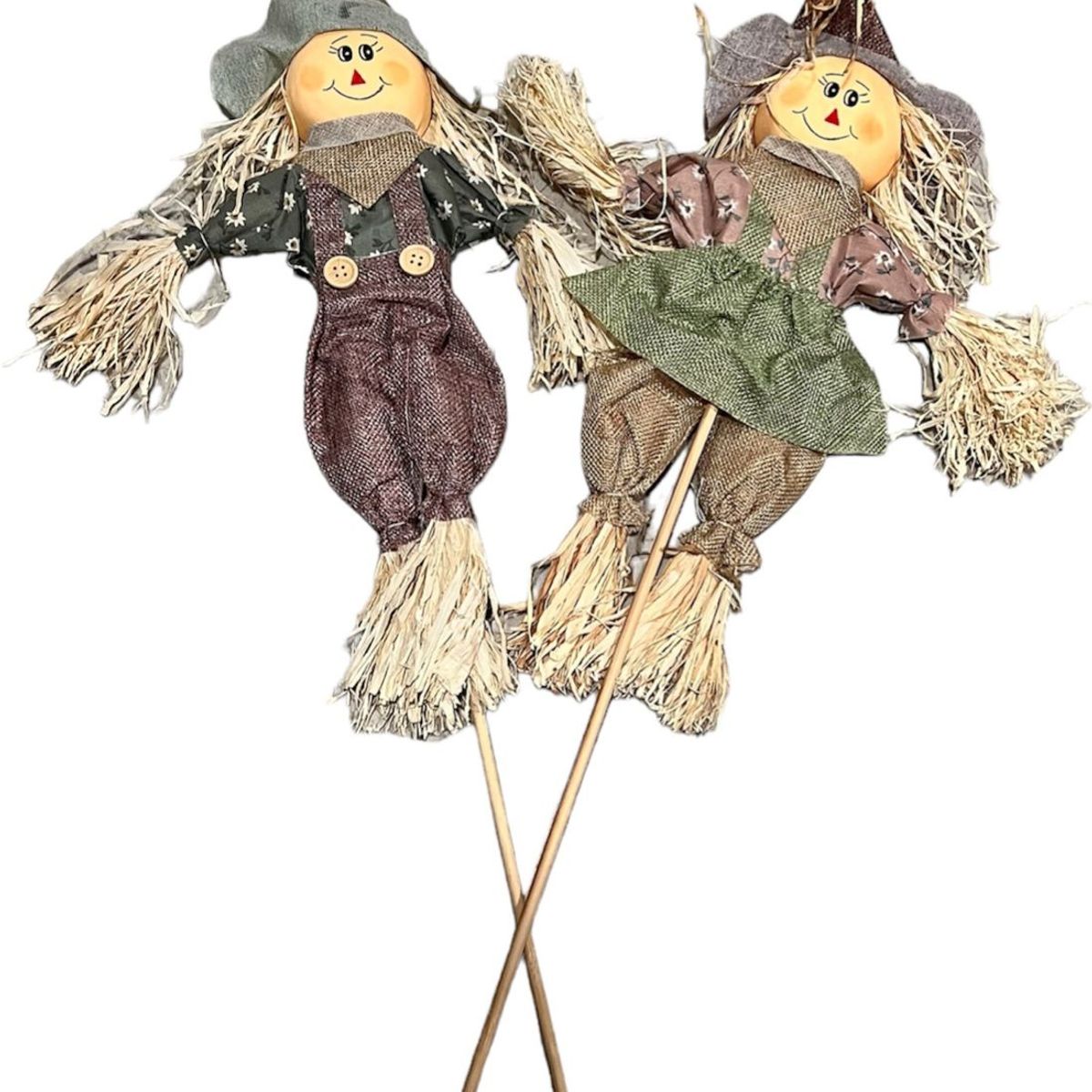 GENERICO - Par De Ahuyenta Pajaros Adorno Espanta Pajaros Beige