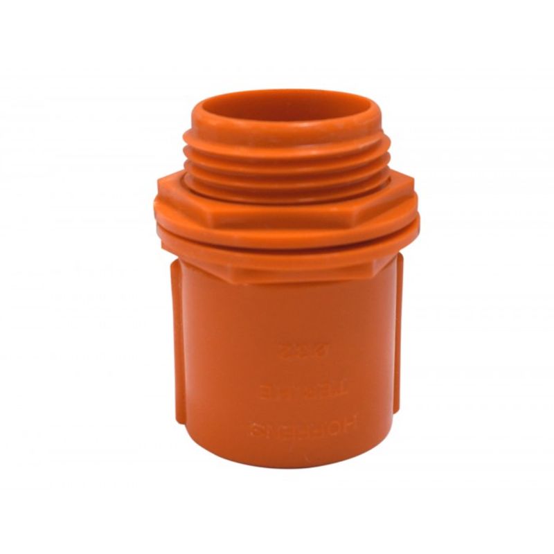 GENERICO - Terminal He Pvc Conduit Con Tuerca 25mm Hoffens Pack 5und