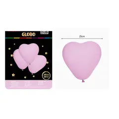 GENERICO - Globo Corazón Morado 25cm