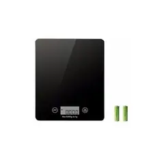DBLUE - BALANZA PESA DIGITAL COCINA VIDRIO SLIM 5 KILOS BLACK