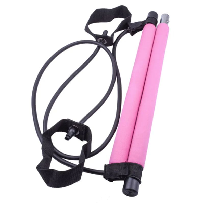GENERICO - Barra Pilates Yoga Con Bandas Elásticas Resistentes