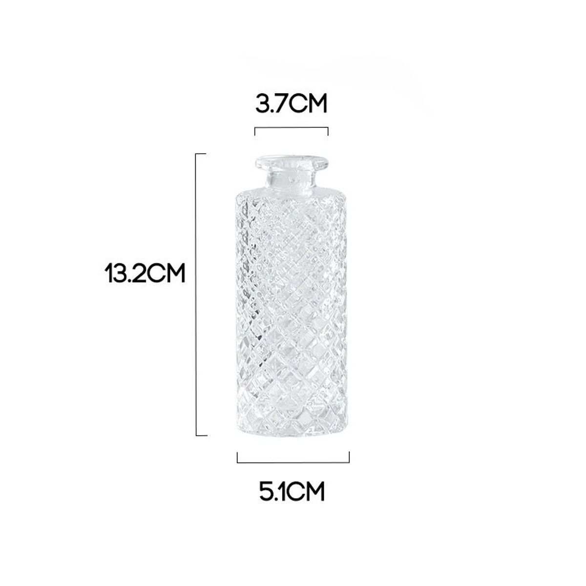 OEM - Florero Jarron Decorativo Vidrio Elegante 13x5cm