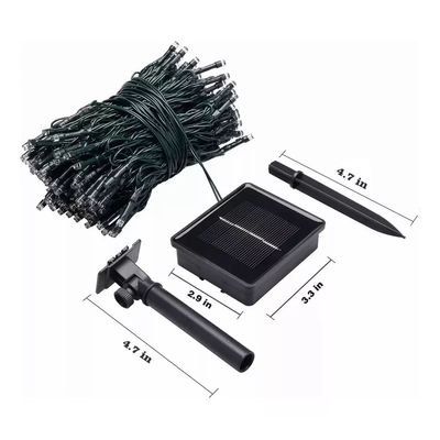 Imagen 2 del producto Guirnalda Fiestas Patrias Solar con 200 Luces Led Multicolor 20m