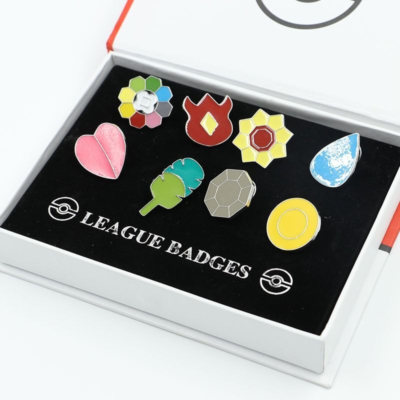 GENERICO - Medallas Premium Pokémon Liga Kanto Primera Generación