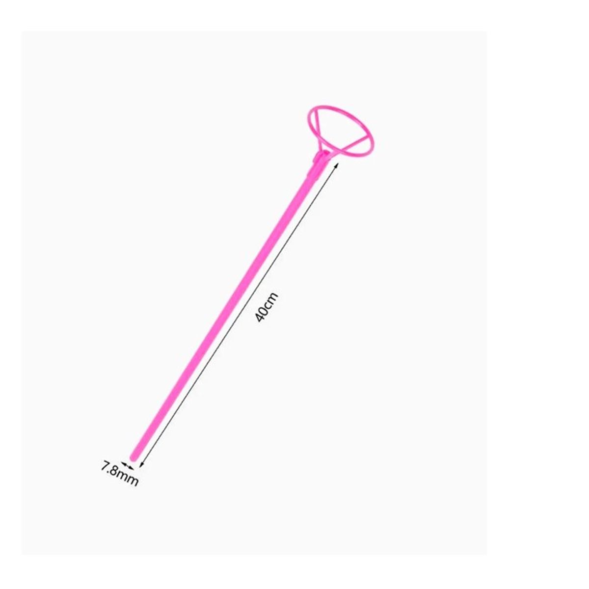 GENERICO - Varillas Para Globos Rosa 40cm