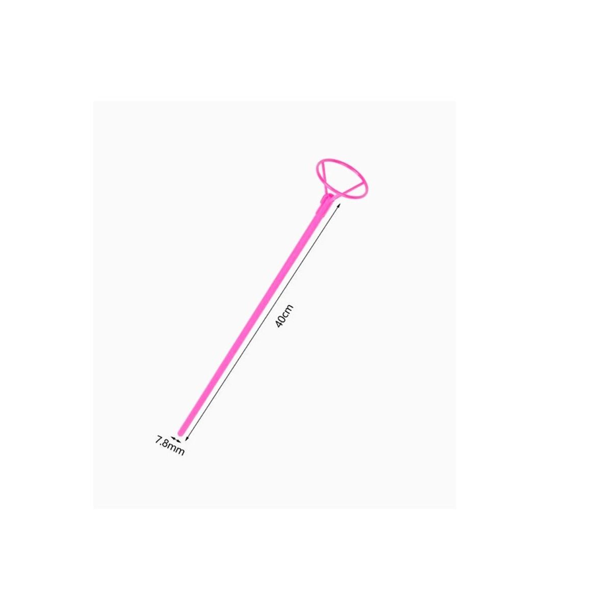 GENERICO - Varillas Para Globos Rosa 40cm