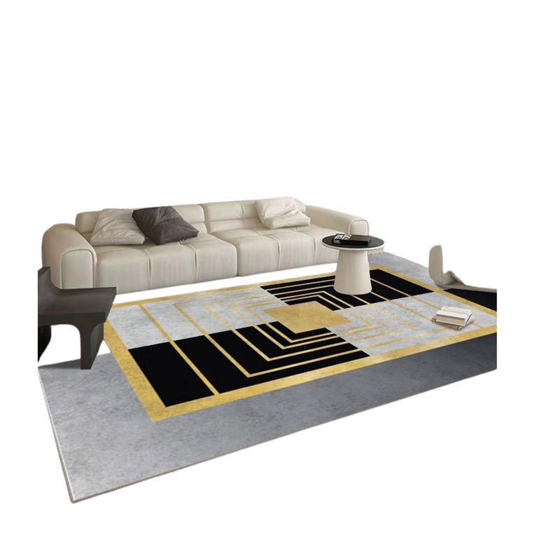 GENERICO - Alfombra Moderna Geométrico 3D Antideslizante 200x180cm