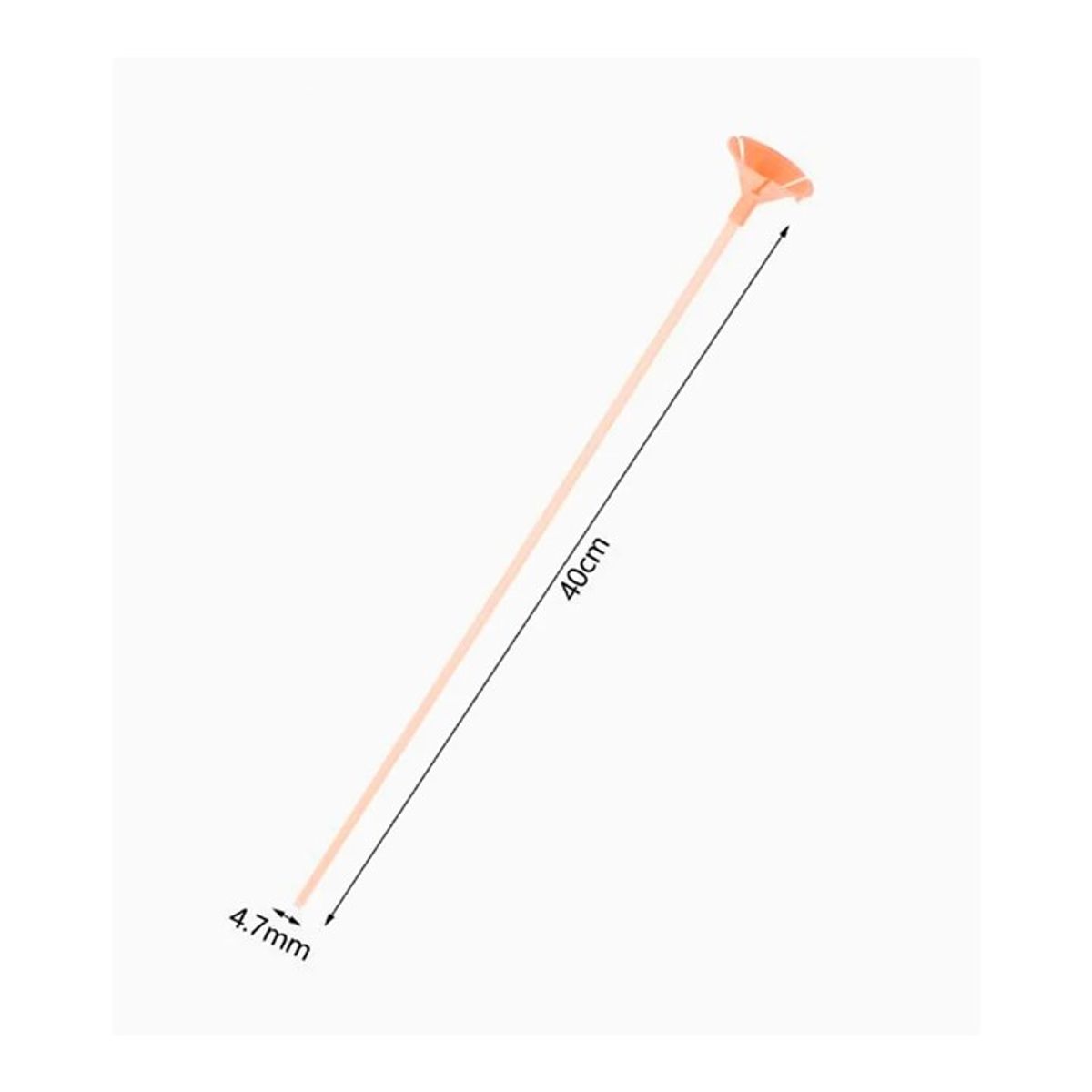 GENERICO - Varillas Para Globos Naranja 40cm