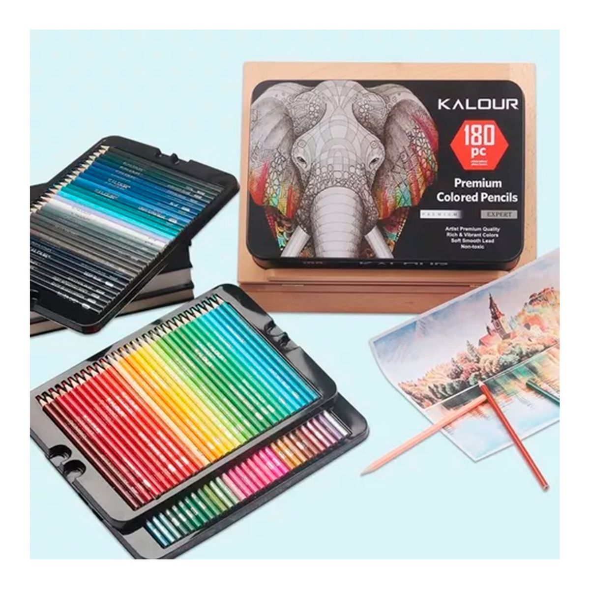 GENERICO - Lapices Colores Arte Profesional Caja Metálica