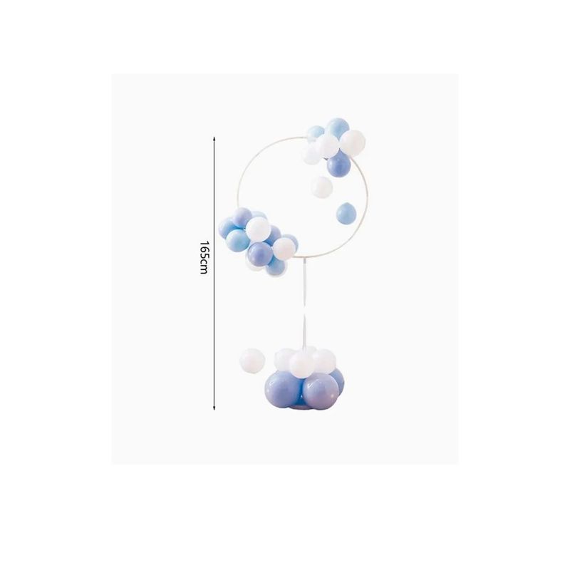 GENERICO - Set de Globos Blancos Con Celeste 165cm
