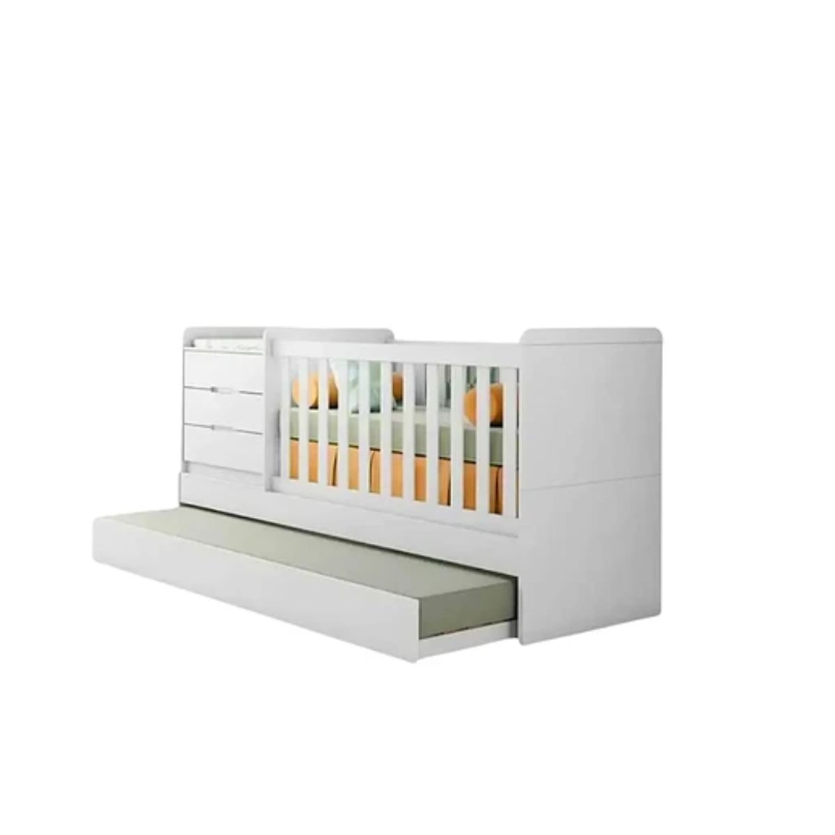 KIDSCOOL - Cuna Multifuncional Cleo Blanca