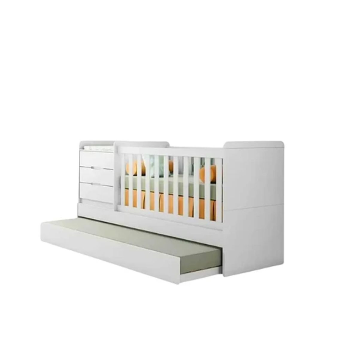 KIDSCOOL - Cuna Multifuncional Cleo Blanca