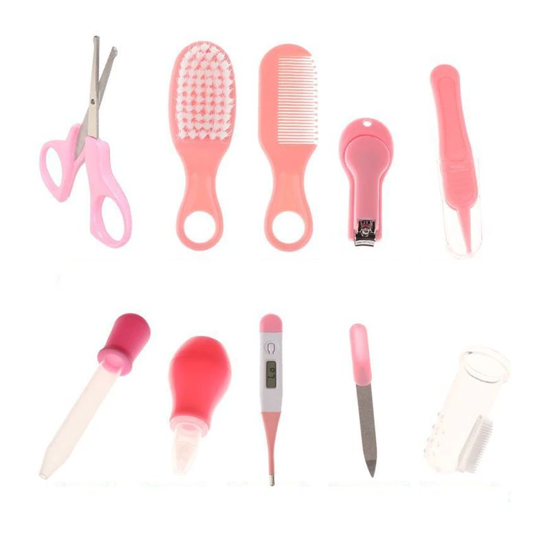 GENERICO - Set Cuidados Bebe 10 En 1 Manicure Peine Termometro Medicina