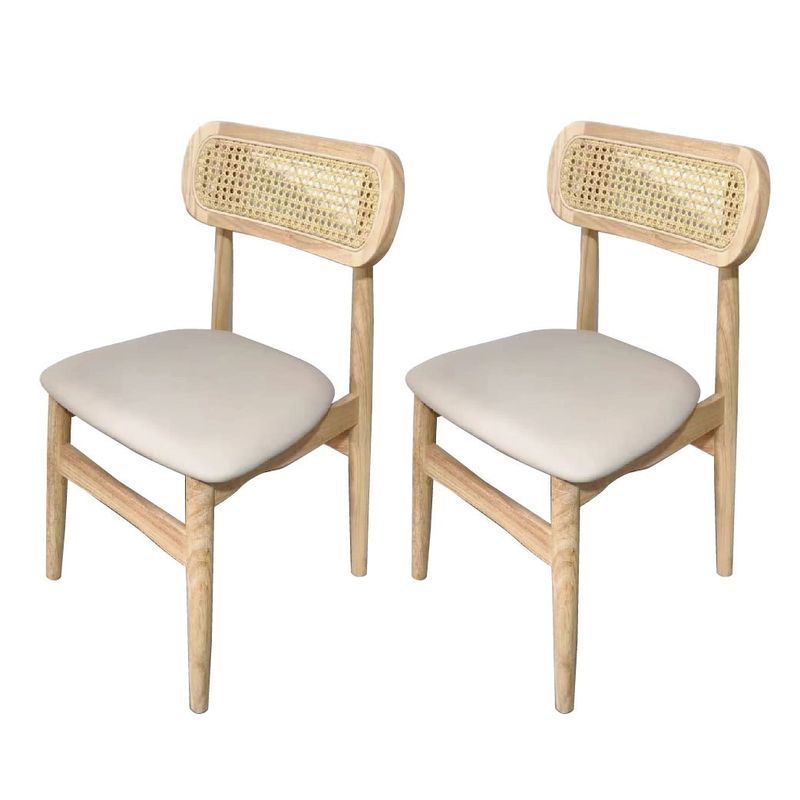 CASATRES - Pack 2 sillas de comedor Sisto Japandi natural