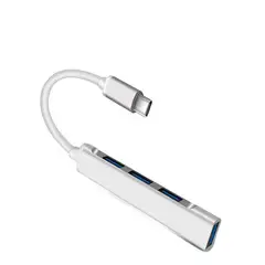 GENERICO - Hub Usb Tipo C Otg 4 Puertos Usb 3.0