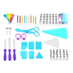 GENERICO - Set 56 Pcs Kit Repostero Decoracion De Tortas Y Cupcakes
