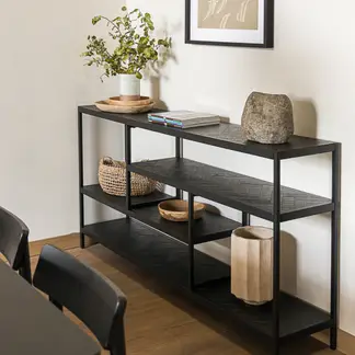 AMOBLE - Repisa San Francisco Baja Negra T Amoblé