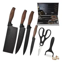 GENERICO - Elegante Juego De Cuchillos 6 Piezas Antiadherente Premium