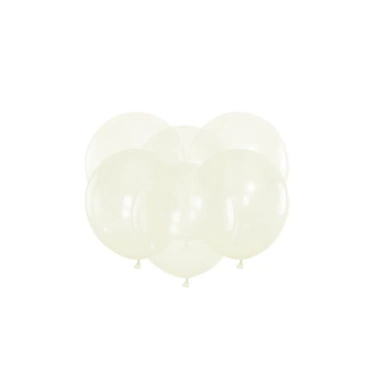 GENERICO - Globos De Látex Transparente 6pcs 30cm