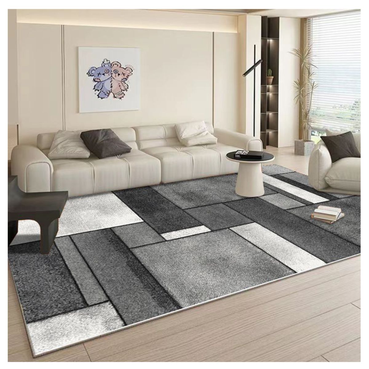 GENERICO - Alfombra Geométrica Moderna 3D Antideslizante 200x150cm