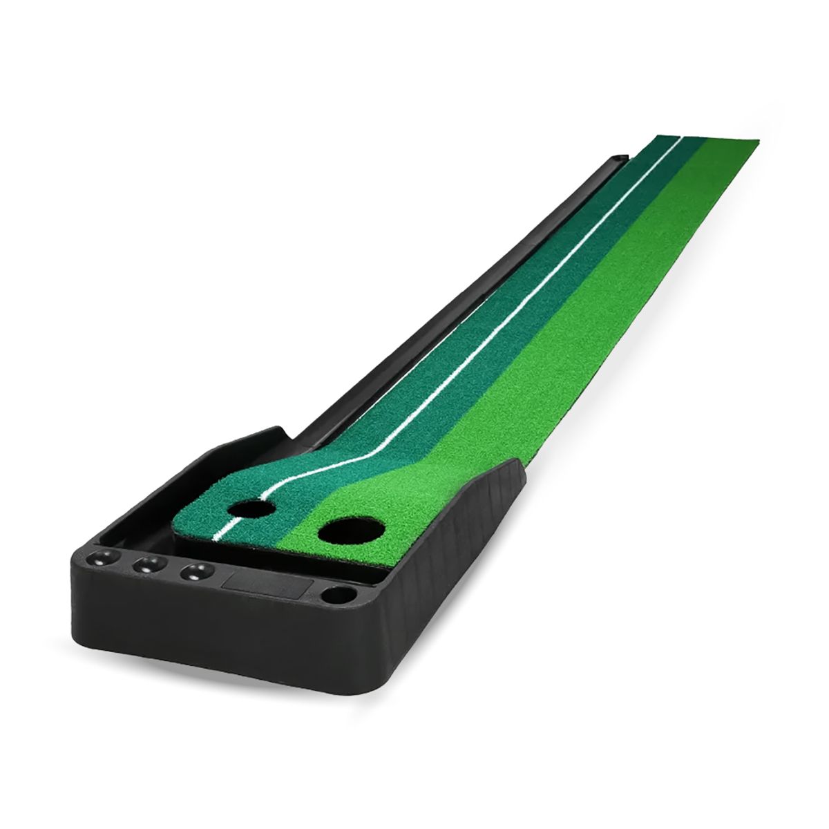 PWRFITNESS - Pista de Golf Portátil Pro Putt 3 m con Retorno Automático